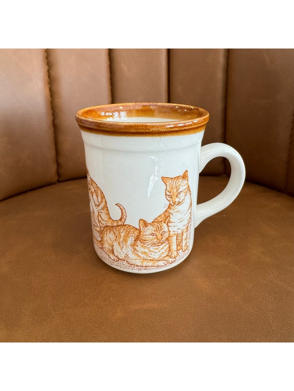 Vintage Biltons Made in England Ceramic Mug with Cat Design Cottagecore